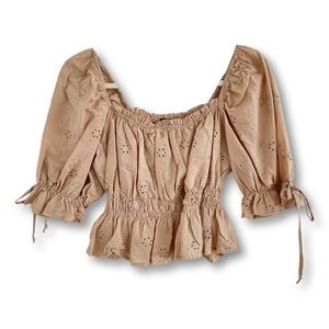 Crop Top On/Off Shoulder